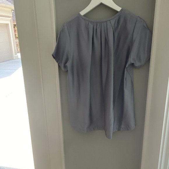 J. Crew Silky Knit Mixed Media Tee - Picture 5 of 6